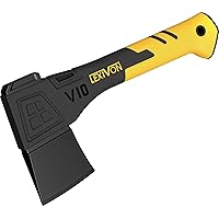 LEXIVON V10 Camping Hatchet, 10-Inch Axe | Ergonomic TPR Grip, Lightweight Fiber-Glass Composite Handle | Protective Carrying