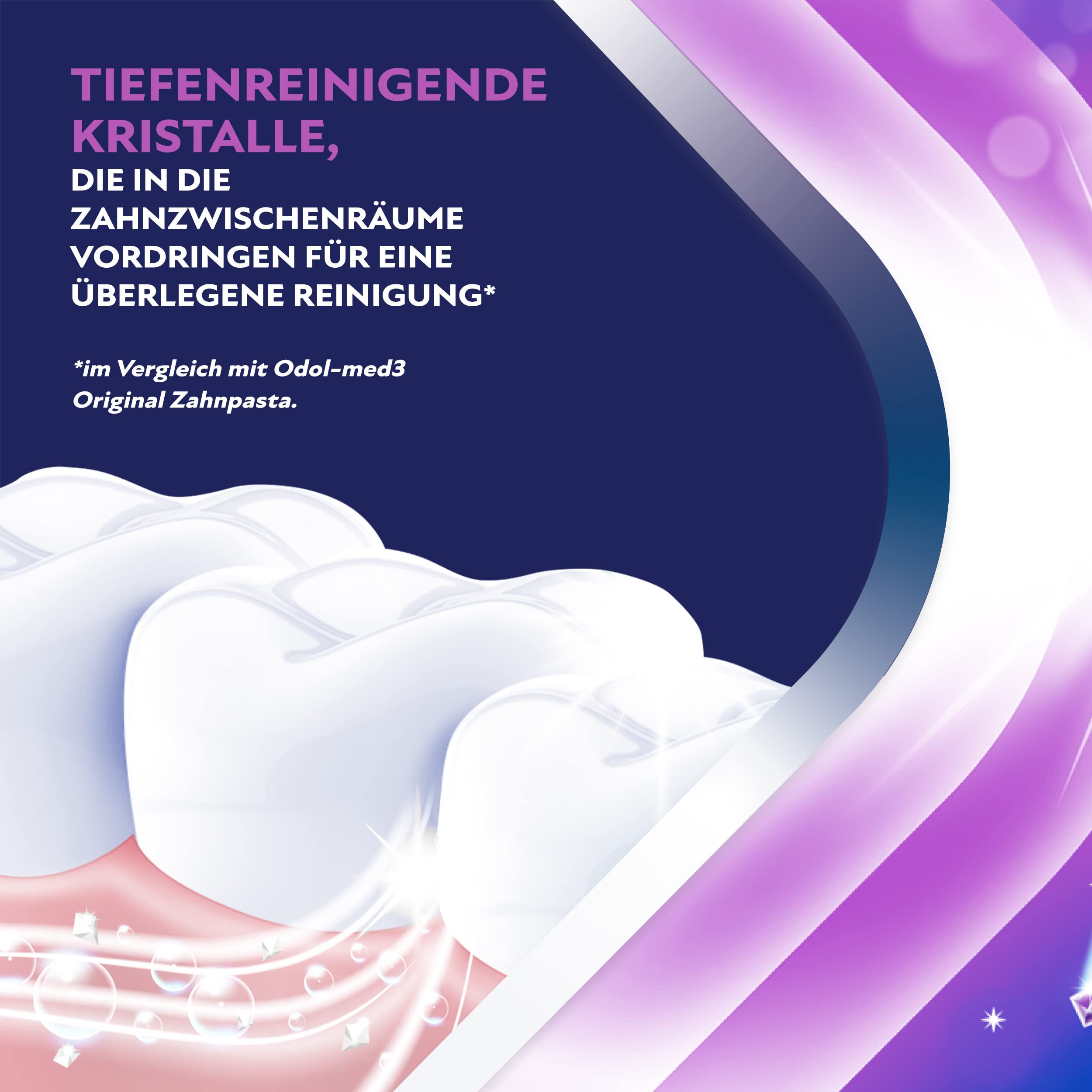 Odol-med3 Extreme Clean, Zahnpasta, mit doppelter Reinigungsleistung an schwer erreichbaren Stellen*, 75ml, Zahncreme 4