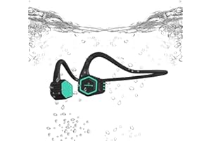 Swimming Headphones-Bone Conduction Headphones, IP68 Waterproof Built-in MP3 Player 32G Memory, Underwater Swimming Headphone