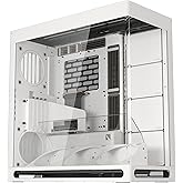 HAVN HS 420 VGPU Dual-Chamber Mid Tower ATX PC Case White | PCIe 5.0 Vertical GPU Kit, 11x 140mm Fan Slots & 2X 420mm Radiato