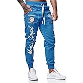 Marine Royal Men's Jogger Pants, Sports Fitness Running Casual Sweatpants
