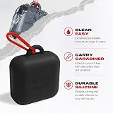 SAFEJAWZ Premium Mouthguard Case with Carabiner Clip Black view 3
