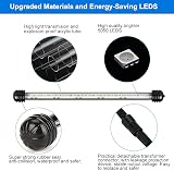 VARMHUS LED Aquarium Light 18cm Submersible with Timer Sunrise Sunset Blue White view 4