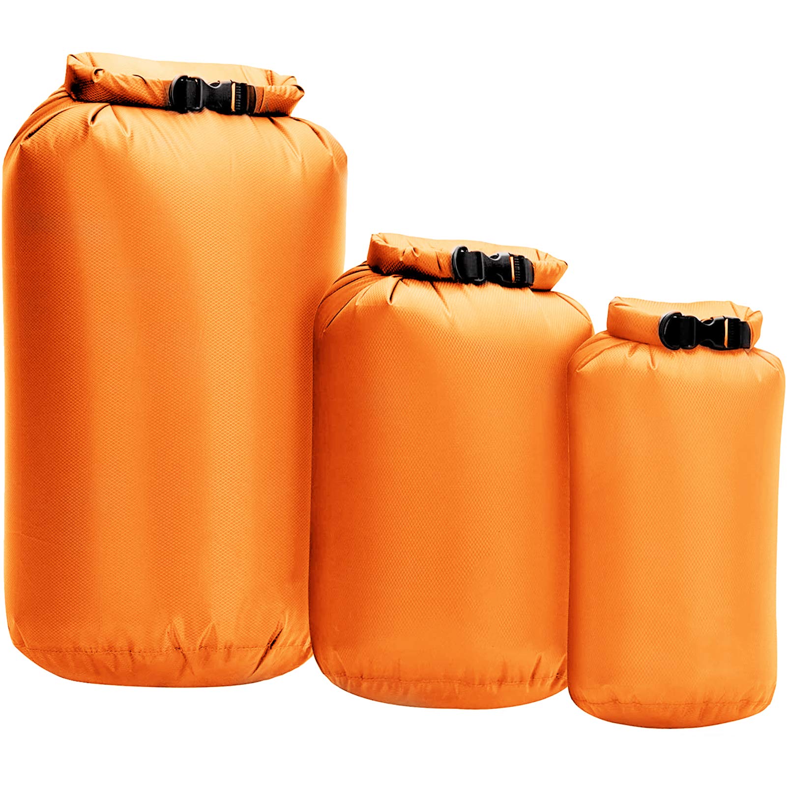 Lixada 3pcs Waterproof Dry Bag Roll Top Dry Sack For Kayaking Boating Fishing Swimming