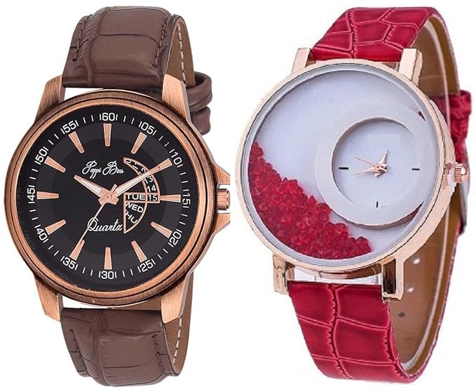 Analogue Multi-Colour Dial Unisex Watches -Stylish Couple Watches