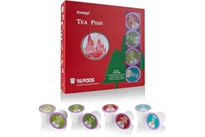 Eastsign Tea K Cups for Keurig, 16-Count Tea Variety Pack, 4 Flavors Keurig Tea Pods English Breakfast Tea, Green Tea, Jasmine Tea and Earl Grey Tea, Gifts for Mom Women Christmas