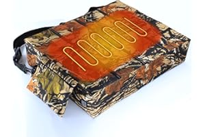 WISMOIER Hunting Heated Seat Cushions, Waterproof Hunting Seat for Tree Stand and Ladder Stand, Warm Seat Pads for Hunting, Ice Fishing