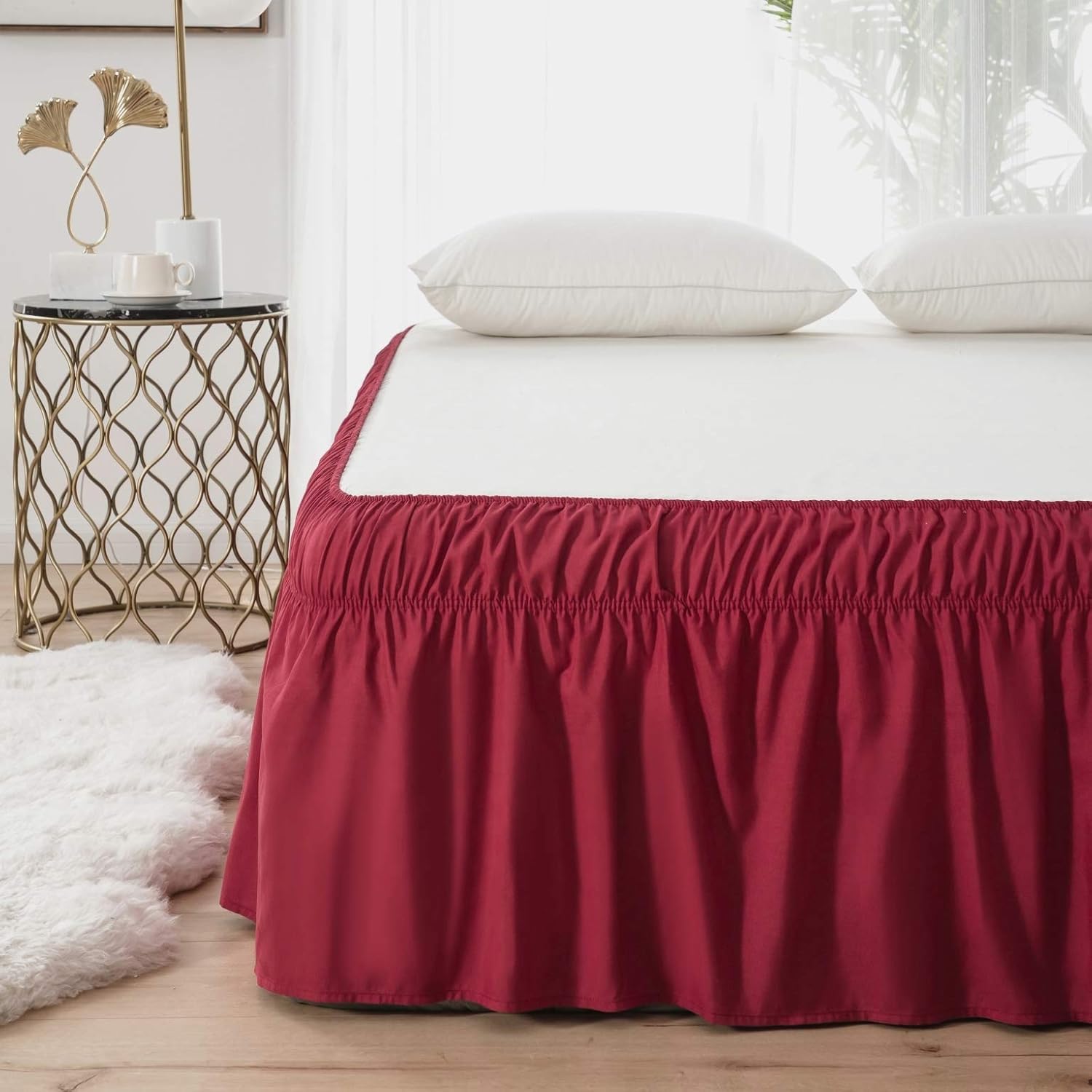AYASW Bed Skirt 13-14 inch Drop Dust 
