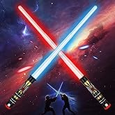 TOY Life 2 Pack Dark Saber Light a Saber for Kids Light up Sword LED Lightsavers Inquisitor Light Up Swords for Kids Sable de Luz Sound Retractable Attachable