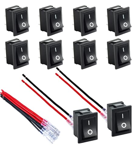 【mimi】Switch SING F LTD IP55 Electric On Off Switch Red and Green Button