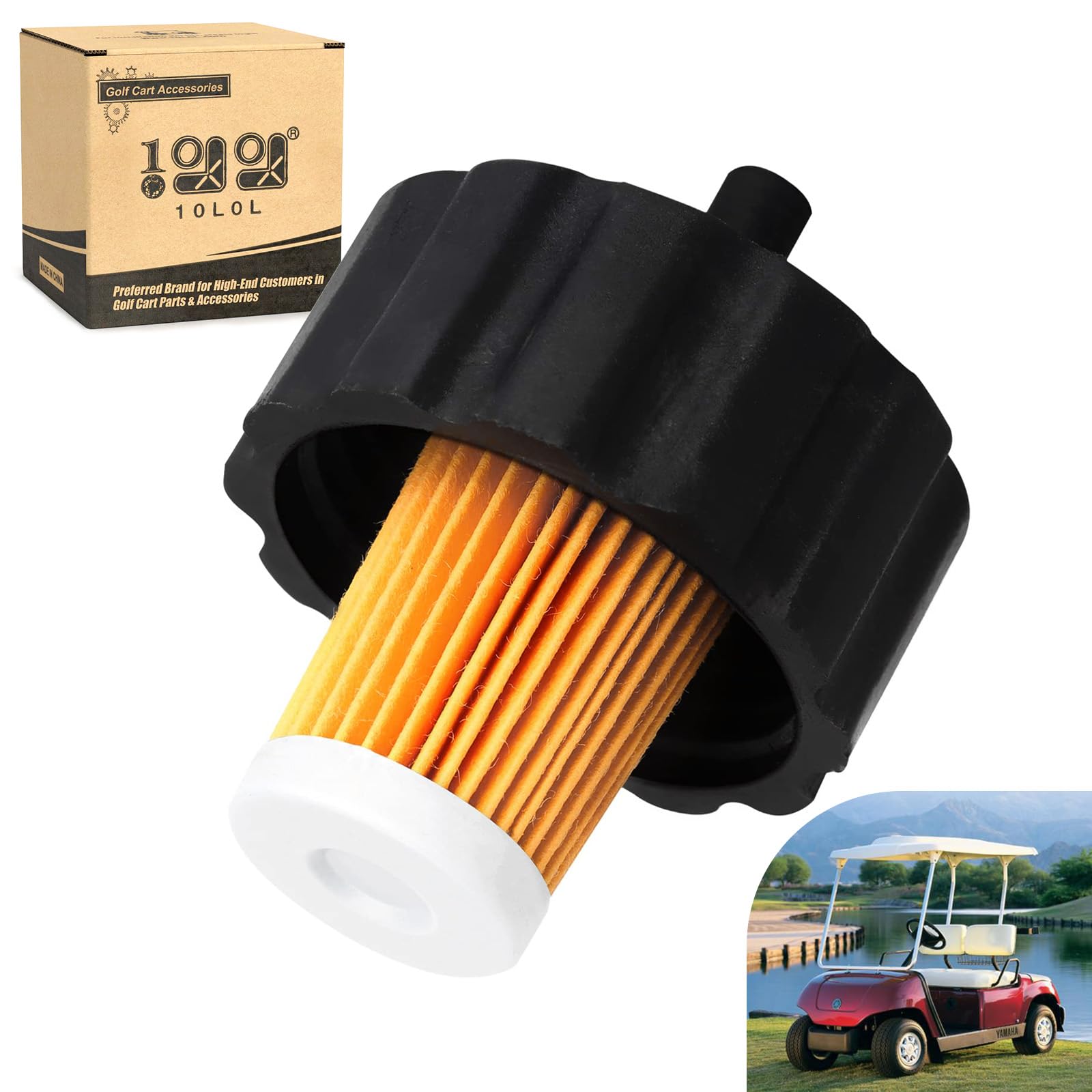 Photo 1 of 10L0L Tank Fuel Filter for Yamaha G2 G5 G8 G9 G11 Gas Golf Cart, Replace OEM 8F3-25460-00, 8R4-24560-00