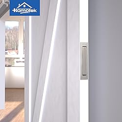 HOMOTEK Recessed Pocket Door Pull Handle, Edge