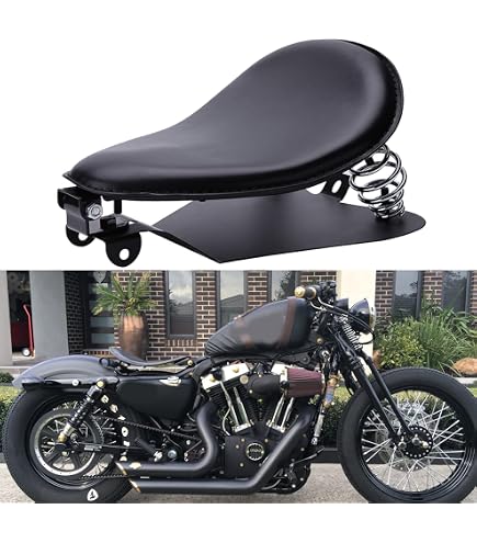 Yamaha Virago 535 3'' Braun Motorrad Sattel Solositz Grundplattefür Harley Honda Sportster Bobber Kawasaki Z900 Sitzbank