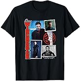 Ripple Junction Supernatural Dean Winchester Collage T-Shirt, Men's/Unisex, Black, Small, Short Sleeve, Classic Fit, Cotton Blend, Licensed Merchandise, Collage Theme, Letter Print Pattern