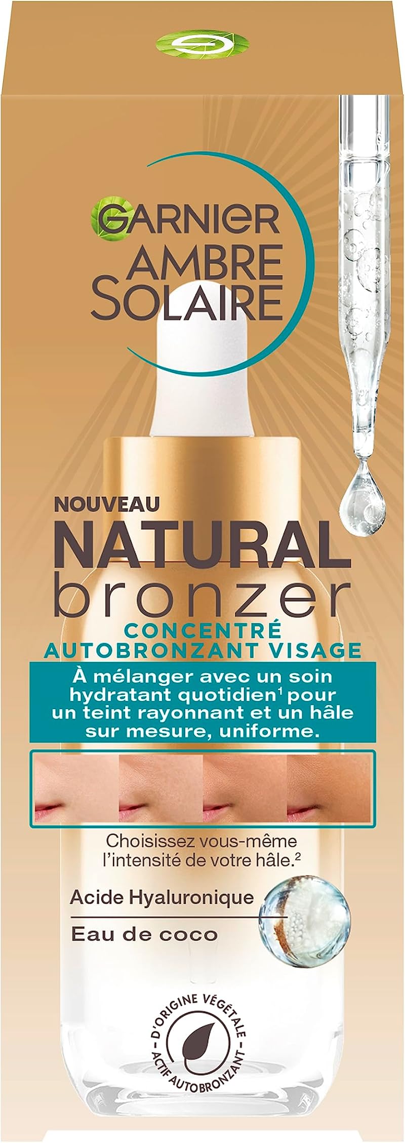 Garnier Ambre Solaire Natural Bronzer Self-Tanning Concentrate Serum 30ml