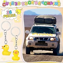 Plastic Duck Keychains Duck Party Favors Cute 3D