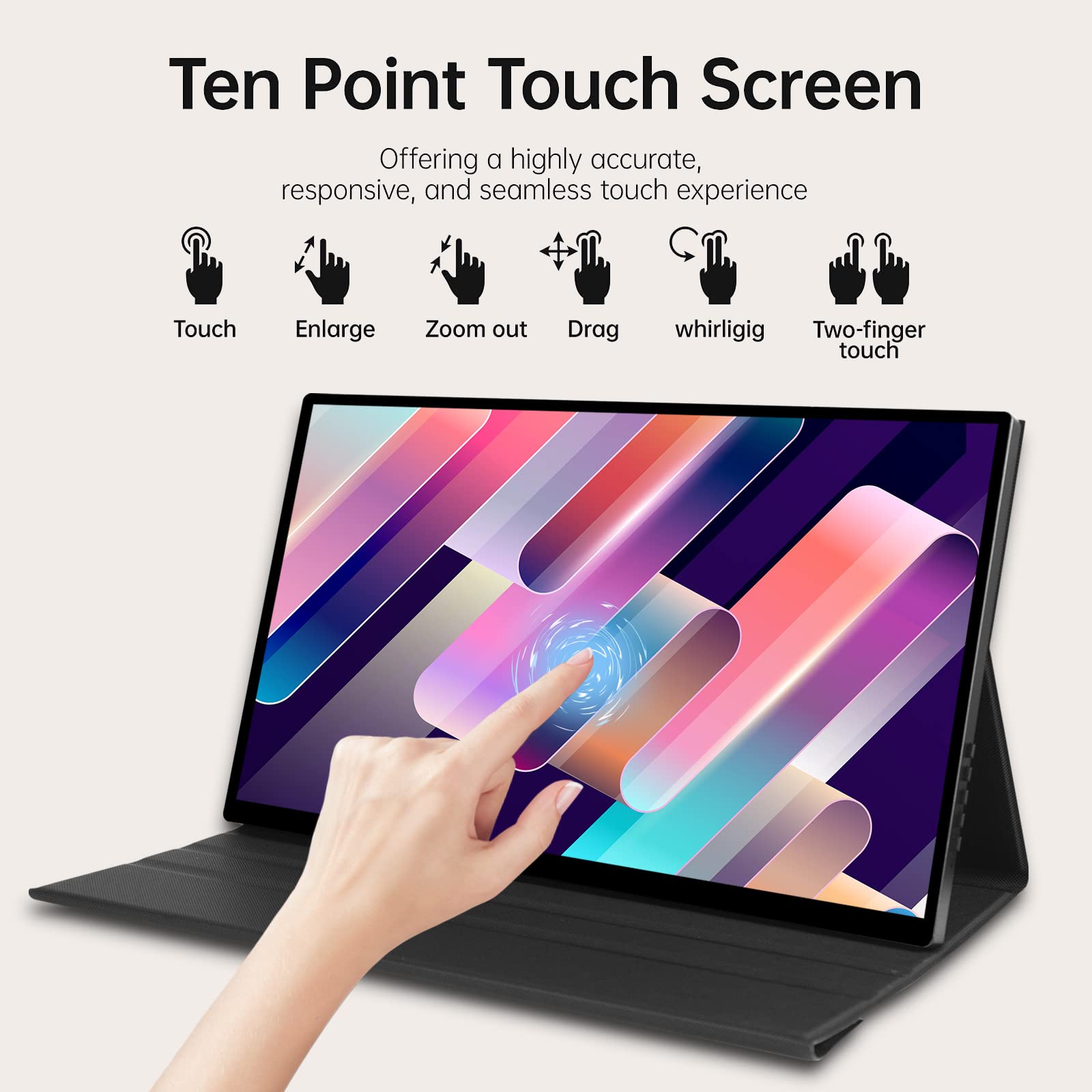 Mua Portable Monitor Touchscreen,15.6 Inch 1920 * 1080 IPS Screen USBC ...