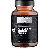 Quicksilver Scientific Ultra Binder Sensitive Formula - Gut Health Supplement with Activated Charcoal, Bentonite Clay - Cleansing Support Powder (120g)