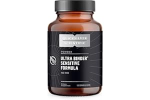 Quicksilver Scientific Ultra Binder Sensitive Formula - Gut Health Supplement with Activated Charcoal, Bentonite Clay - Cleansing Support Powder (120g)