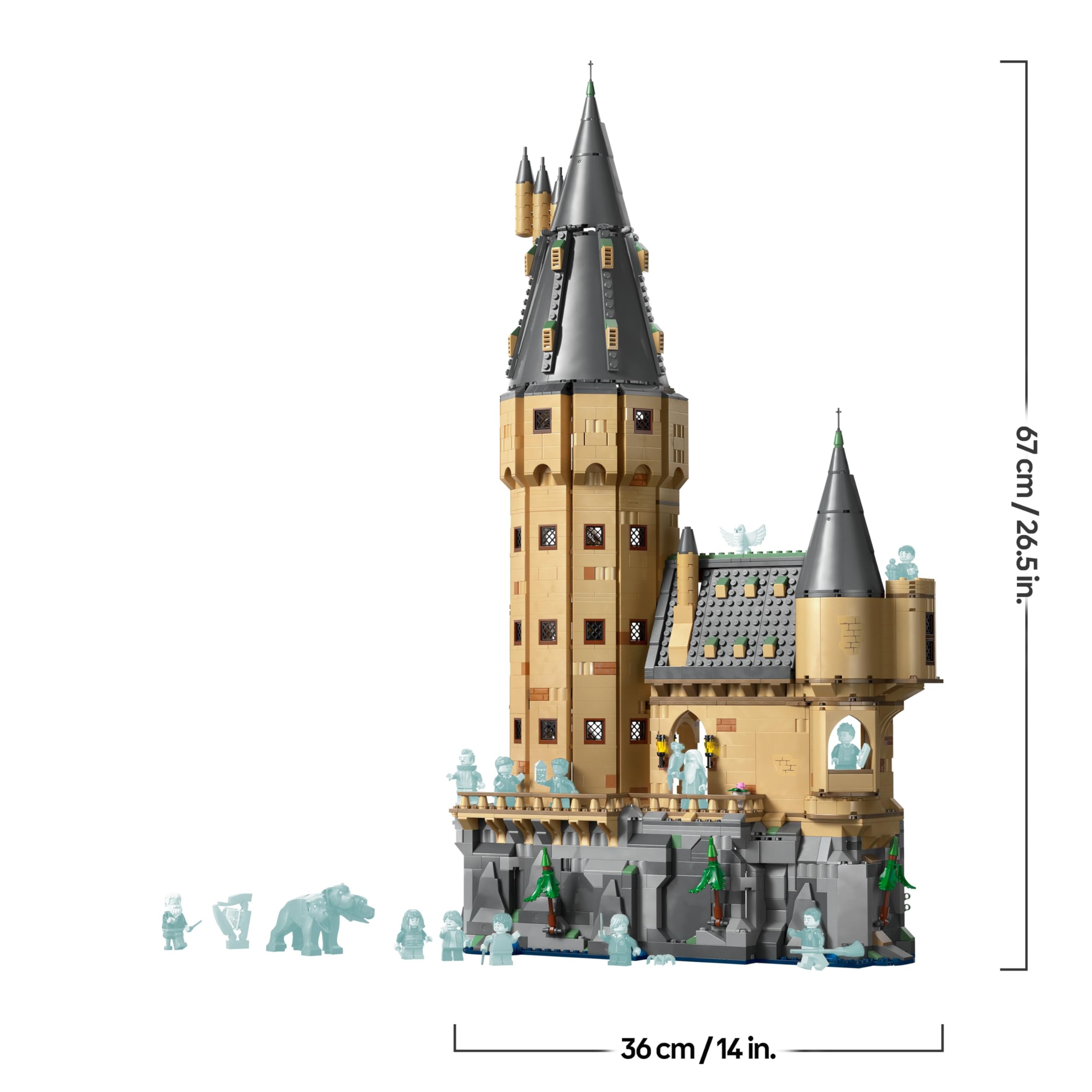 LEGO Harry Potter Schloss Hogwarts: Der Hauptturm - Spielzeug mit fliegendem Schlüssel, Zauberschachzimmer, 12 Minifiguren - Geschenk für Jungen, Mädchen & Erwachsene Fans ab 10 Jahren - 76454 8