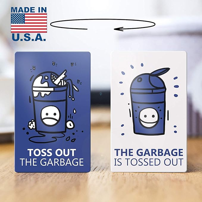 Imán reversible para nevera, doble cara - Tira la basura - La ...