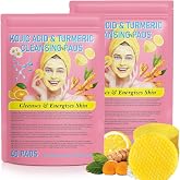 NIFEISHI Turmeric Kojic Acid Cleansing Pads, 80pcs Kojic Acid and Turmeric Cleansing Pads with Vitamin B5, Vitamin C, Sugar f