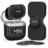 AUVON Wireless 24 Modes TENS Unit Muscle Stimulator for Pain Relief, Smart Rechargeable TENS Machine with Dual Size 6 TENS Pads for Physical Therapy, Pocket-Size TENS Device for Shoulder & Back Pain
