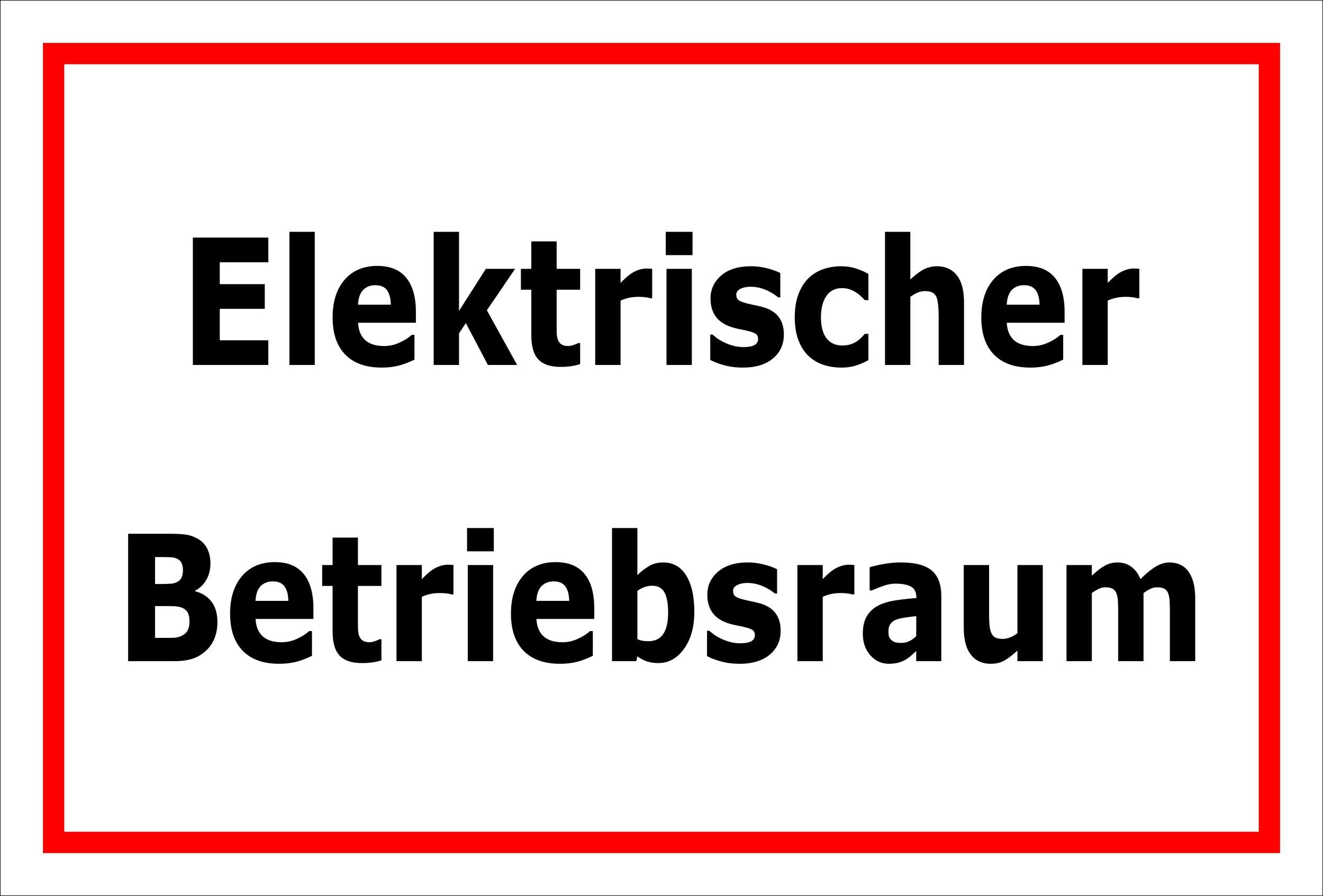 Sign, 15 x 20 cm, 20 cm and 30 cm – Boring Sticker Hard Foam Aluminium Rattan in Electric Operation – S00136B, 30x20cm - selbstklebender Aufkleber