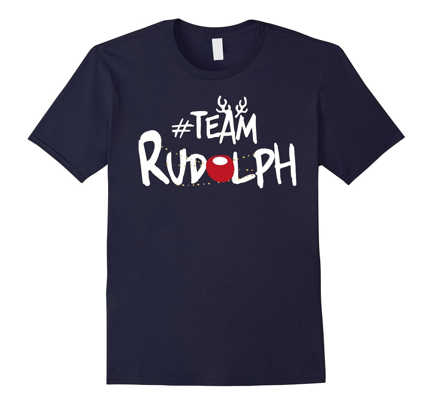 Team Rudolph Funny Christmas Reindeer Lover Gift T-Shirt-ANZ