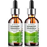 Soursop Bitters Extract Liquid Oil : Graviola Soursop Extract- Organic for Cell Support and Regeneration- Soursop Tincture Edible (2Fl Oz (Pack of 2))