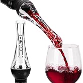 CORKAS Wine Aerator Professional Quality Wine Aerator Pourer, 2-in-1 Wine Pourer Aerator and Decanter Spout for Aerating Wine Instantly, Wine Accessories Gift for Wine Lovers, No-Drip or Spill