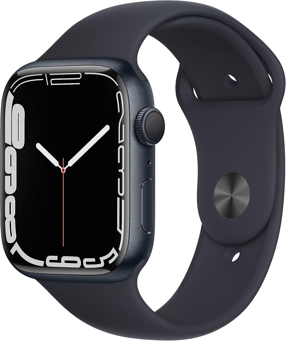 Apple Watch Series 7 GPS 45mm Aluminium Midnight Sports Band Regular
