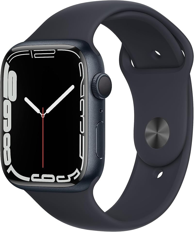 Apple Watch Series 7 GPS 45mm Aluminium Midnight Sports Band Regular