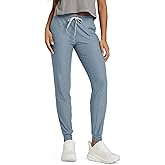 ODODOS Women's Performance Joggers - Ultra Soft odSTRATUM Tech Sweatpants Adjustable Mid Rise Pants with Pockets