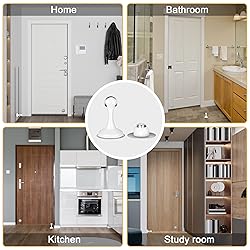 Profasion Magnetic Door Stoppers 4 Pack, Stainless