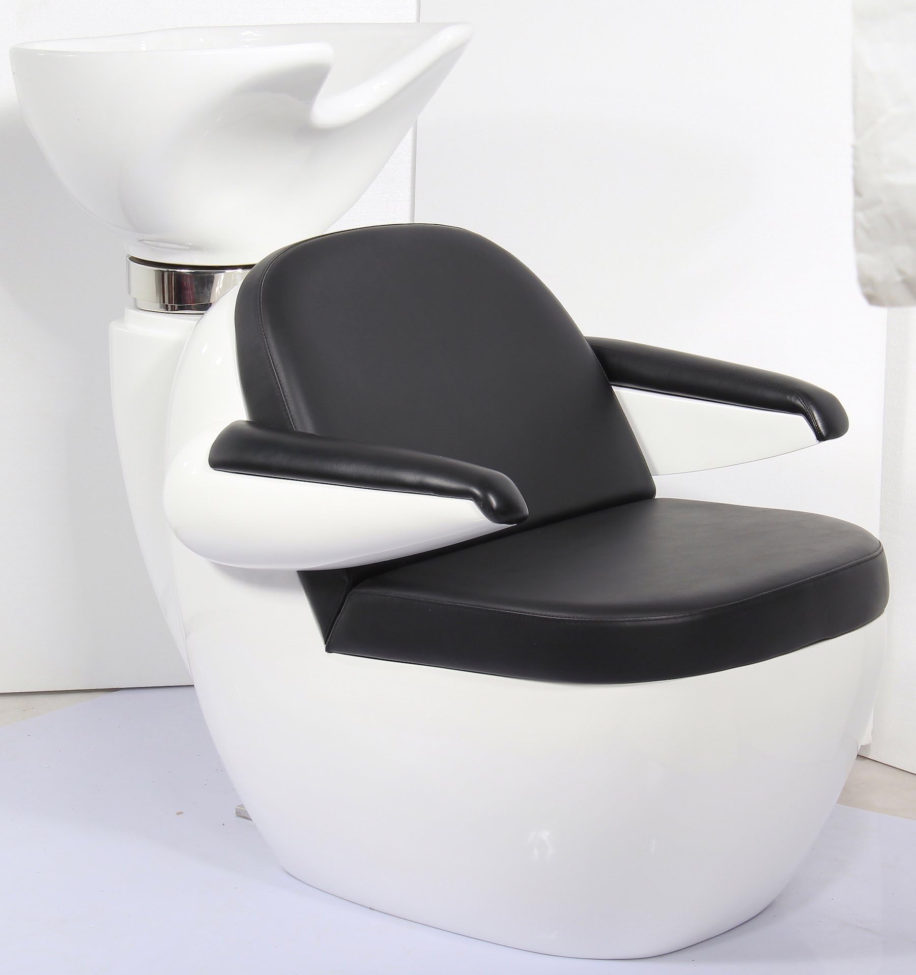 White Shampoo Salon Chair Beauty Supply Unit Salon Equipment New