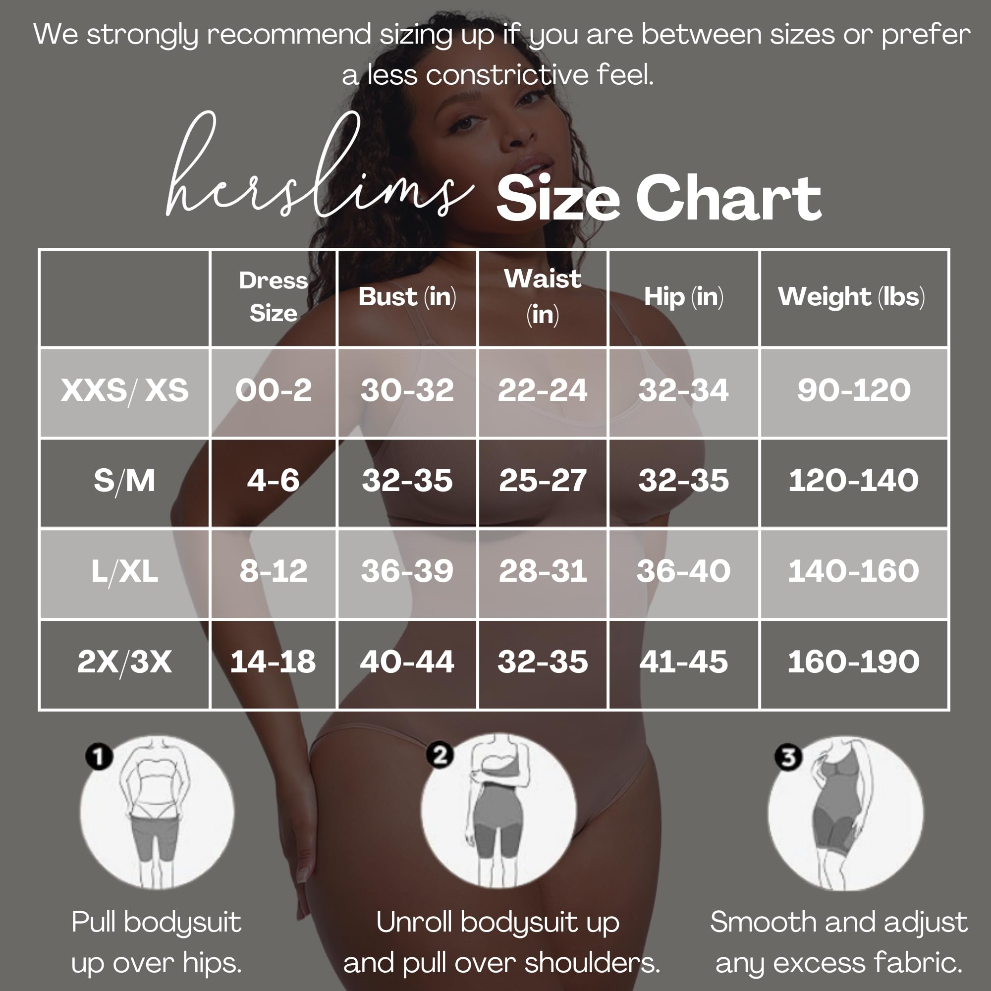 herslims Shapewear Tummy Control Bodysuit Thong or Brief: Sculpting Shaper Tank Top Bodysuits & Snatched Waist Body Suit