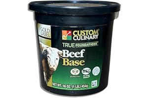 Beef Base by Custom Culinary | Tribeca Curations | 1 Pound Tub | No added Msg