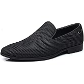 XIPAI Mens Tuxedo Dress Loafers Slip On Formal Wedding Shoes