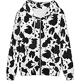 Uourmeti Hoodies Zip Up Jacket for Women Teen Girls Fall Sweatshirt XS-5XL