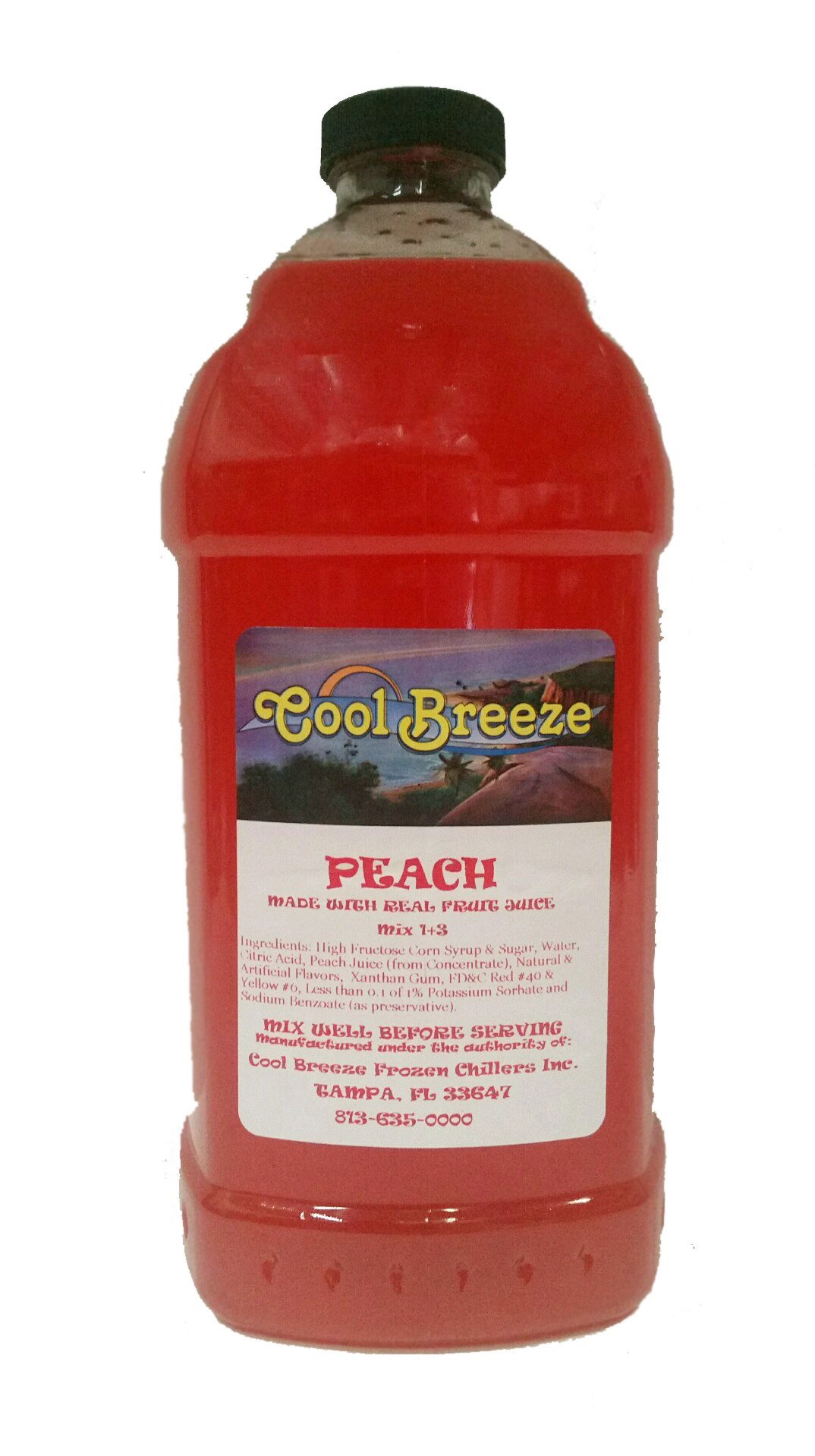Cool Breeze Beverages Ready to Use Slush Mix, Banana, 1/2