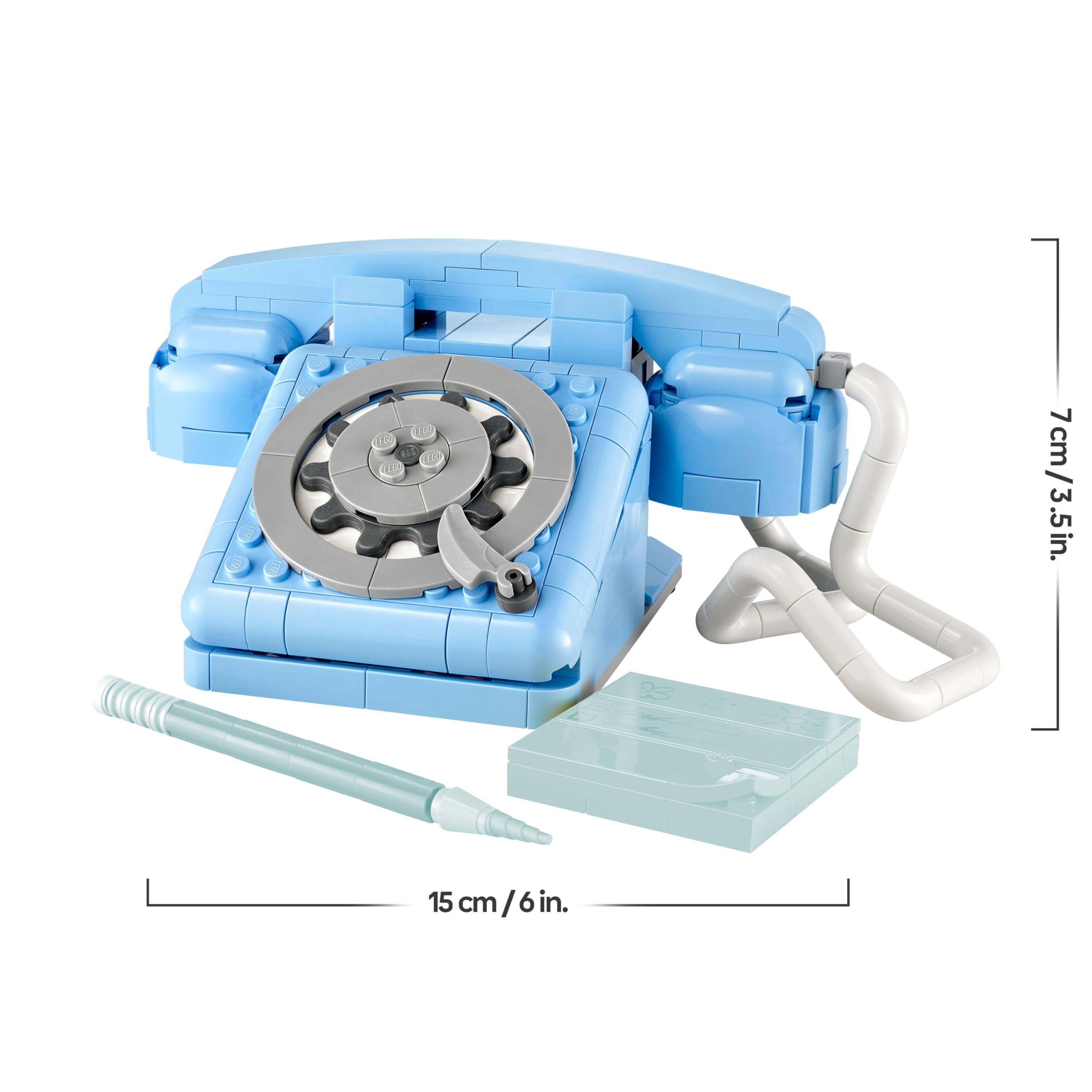 LEGO Creator 3in1 Retro Telephone Toy with Rotary Dial - Transforms into a 1980s Model or 2 Mobile Phones from the 2000s - Creative Gift for 8+ Year Old Girls & Boys - 31174 8
