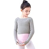 Daydance Girls Long Sleeve Dance Sweater Soft Ballet Warm Up Pullover for Leotards
