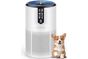 Air Purifiers for Home Large Room Up to 1300 ft², KOIOS H13 True HEPA Air Purifier for Bedroom, 15dB Quiet With Fragrance Sponge & Night Light, Eco Mode, Air Cleaner for Pets and Odors