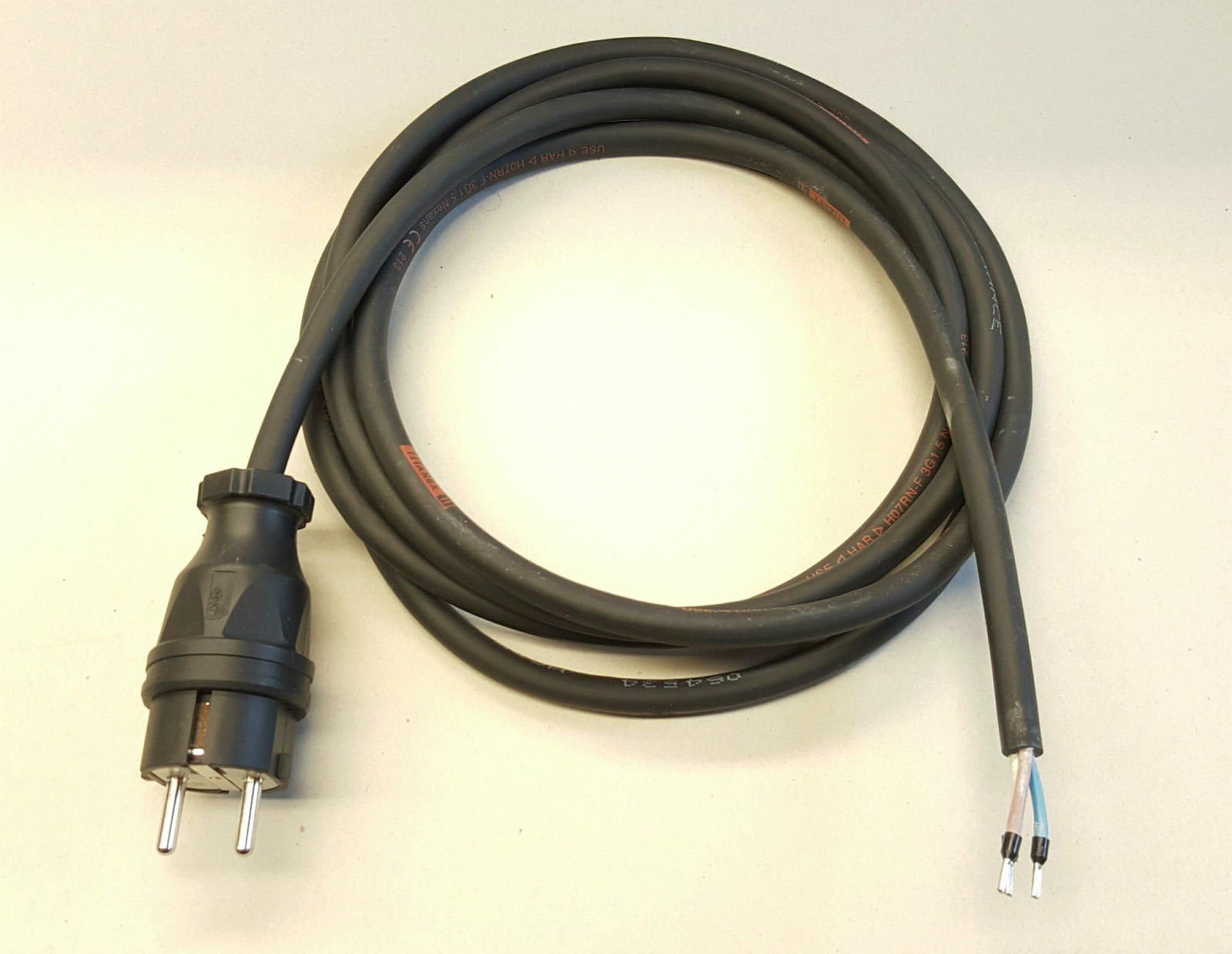 Power cable device connection cable extension H07RN-F 3X1,5 20 M Black
