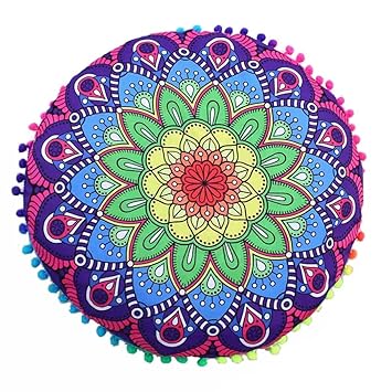 Amazon Com Hot Sale Indian Large Round Floor Pillow Case