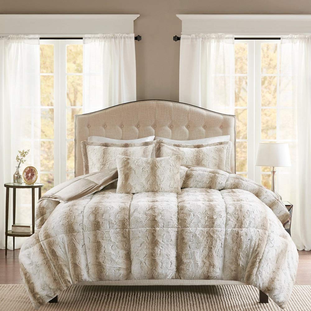 Amazon Com 4 Pc Novelty Sand Beige Comforter Set King Mid Century
