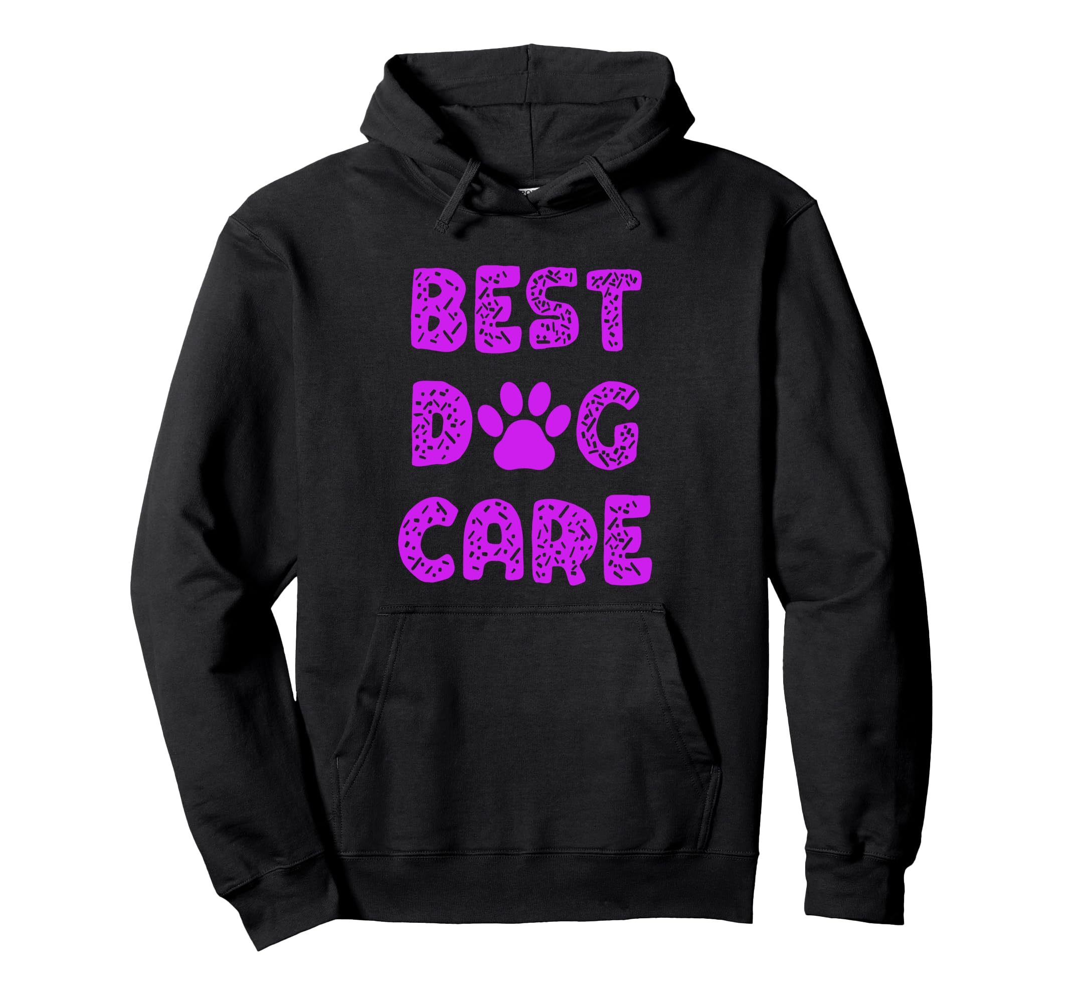 Best Dog Care with Puppy Paw Print Pullover Hoodie