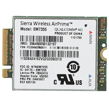 Richer-R 4G Mobiles Breitband, 100 Mbps+50 Mbps 4G LTE FDD NGFF M.2 Wireless Modul,Hohe Leistung 4G LTE Wireless Modul Karte,