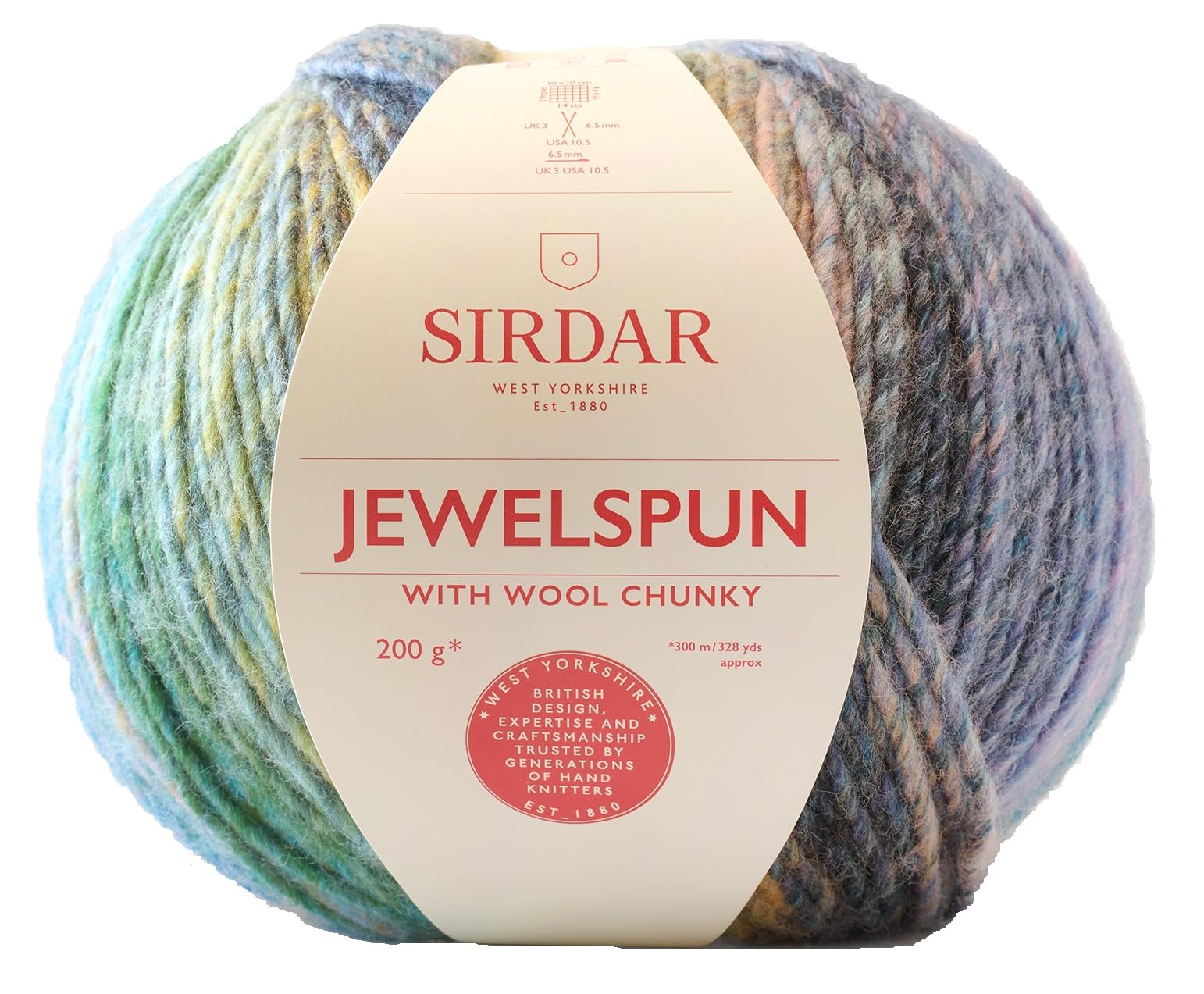 Sirdar Jewelspun with Wool Chunky, Shimmering Sea Glass (200), 200g — image 1